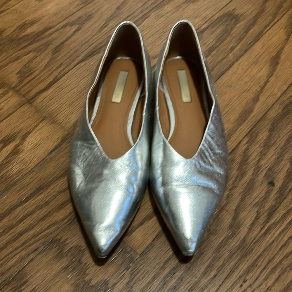 Silver Women's Flats